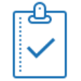 Clipboard with a checkmark icon for medical coding audit