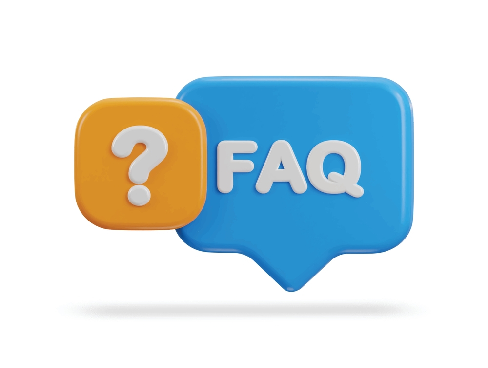 FAQ speech bubble icon